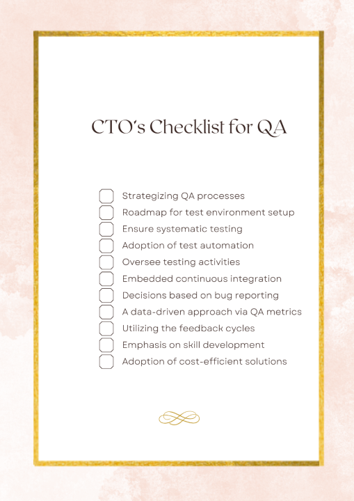 CTO Checklist